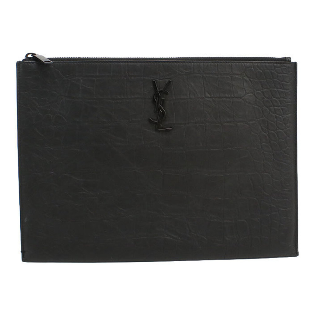 SAINT LAURENT Clutch Bag 453249 Men's Black